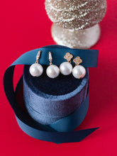 Load image into Gallery viewer, Ellie Gold Pearl Earrings
