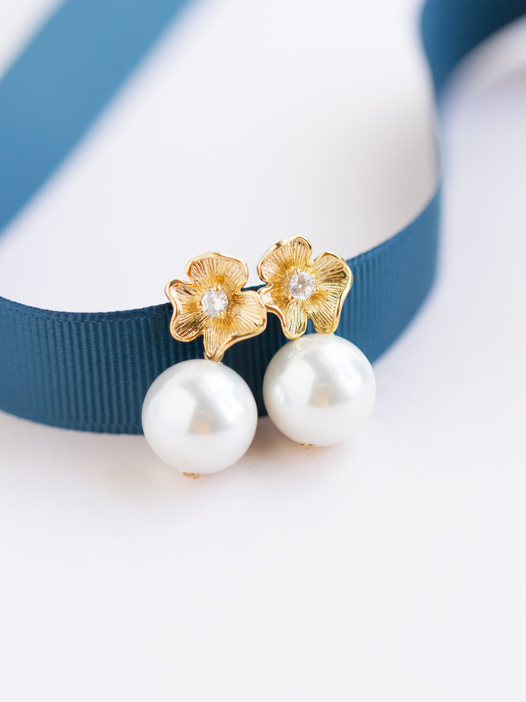 Classic Pearl Floret Earrings
